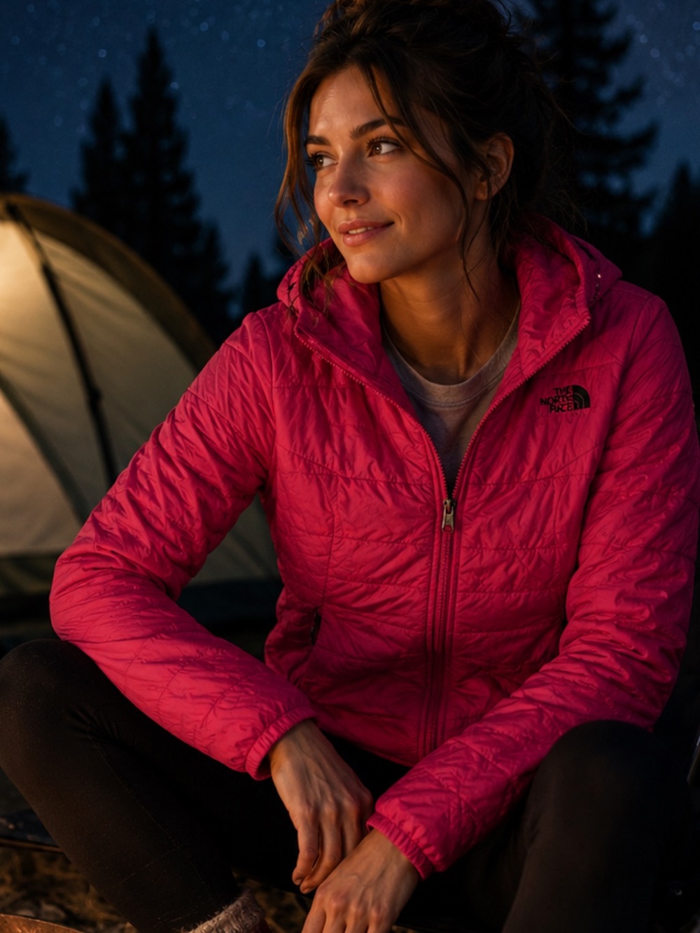 NWOT- The North Face Pink lightweight Quilted Jacket. S
